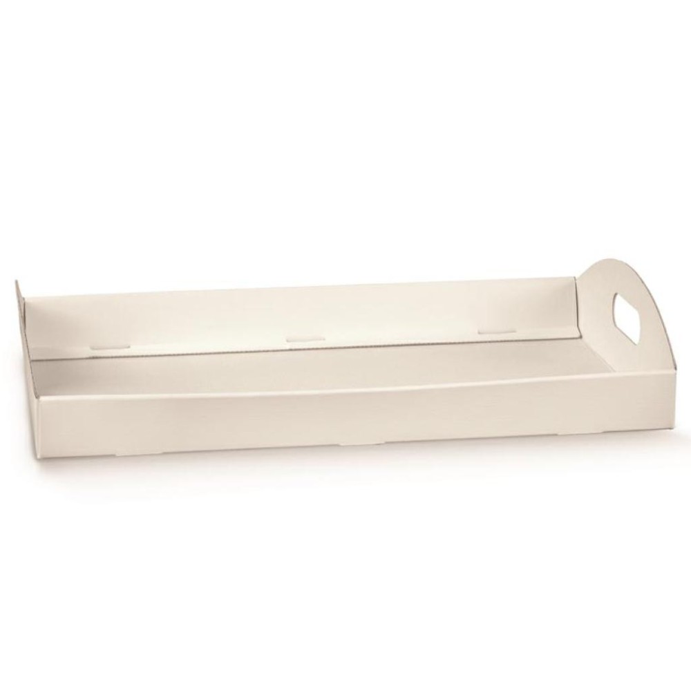 CESTO 435X290X45 FIBRA BIANCA